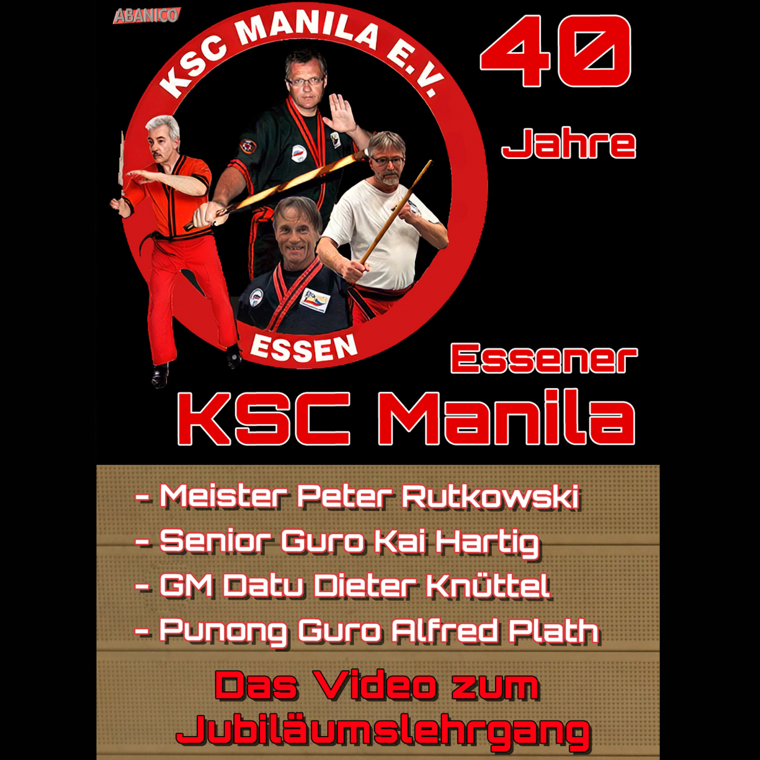 Peter Rutkowski 40 Jahre KSC Manila – Jubiläums-Lehrgang – Abanico GmbH & Co. KG