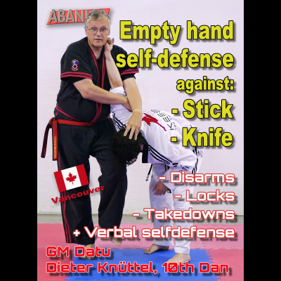 Empty hand self-defense against stick and knife - Vancouver - 3 - 2025